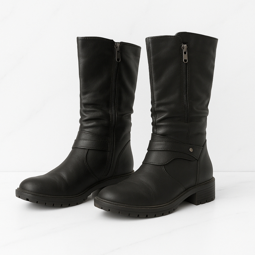 Crown Vintage Black Winter Boots
